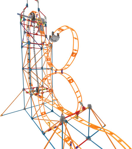 Box reverse image for K'NEX Amazin' 8 Roller Coaster