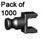 Pack 1000 K'NEX Clip with Rod end Black