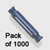 Pack 1000 K'NEX Rod 32mm Blue