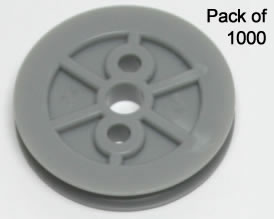 Pack 1000 K'NEX Hub/Pulley Small Grey