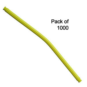 Pack 1000 K'NEX Flexi Rod 190mm Fluorescent Yellow